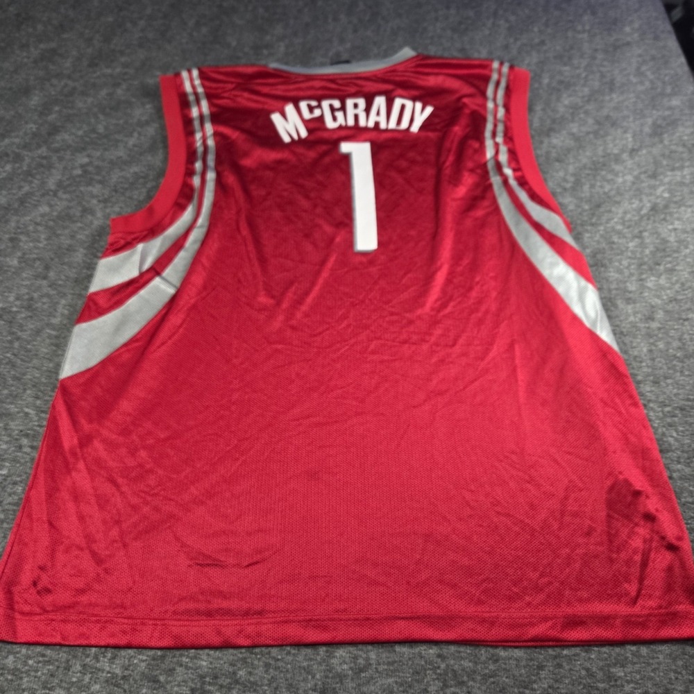 Vintage Reebok Houston Rockets Tracy McGrady Jersey Mens 2XL Red T-Mac NBA Y2K - Picture 2 of 8